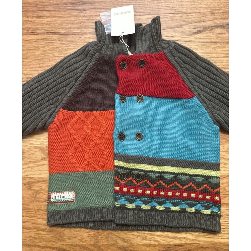 Catimini brand France Cardigan Boys sweater size 2 86 New With Tags - Picture 4 of 7